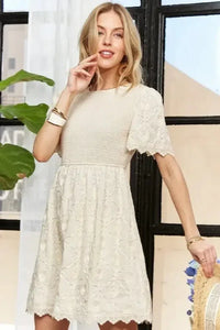 ADORA Rround Neck Crinkle Babydoll Dress - Update AvenueTrendsi100100210321302100100210321302b3e2464dc37a4dd08c1568e2e413cab2 - Max - OriginBEIGE
