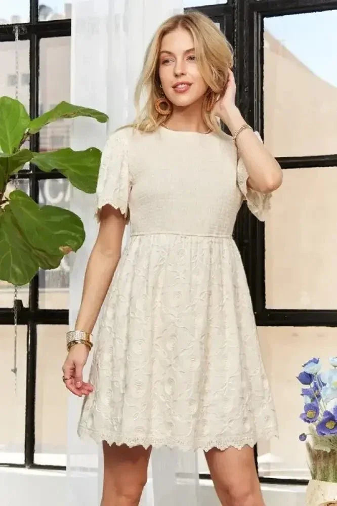 ADORA Rround Neck Crinkle Babydoll Dress - Update AvenueTrendsi100100210321302100100210321302af2e5cb52a50474eaebbfd2d6c4a83e9 - Max - OriginBEIGE