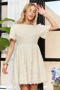 ADORA Rround Neck Crinkle Babydoll Dress - Update AvenueTrendsi100100210321302100100210321302639f67cd1bf74f94a45c37c8c6817369 - Max - OriginBEIGE