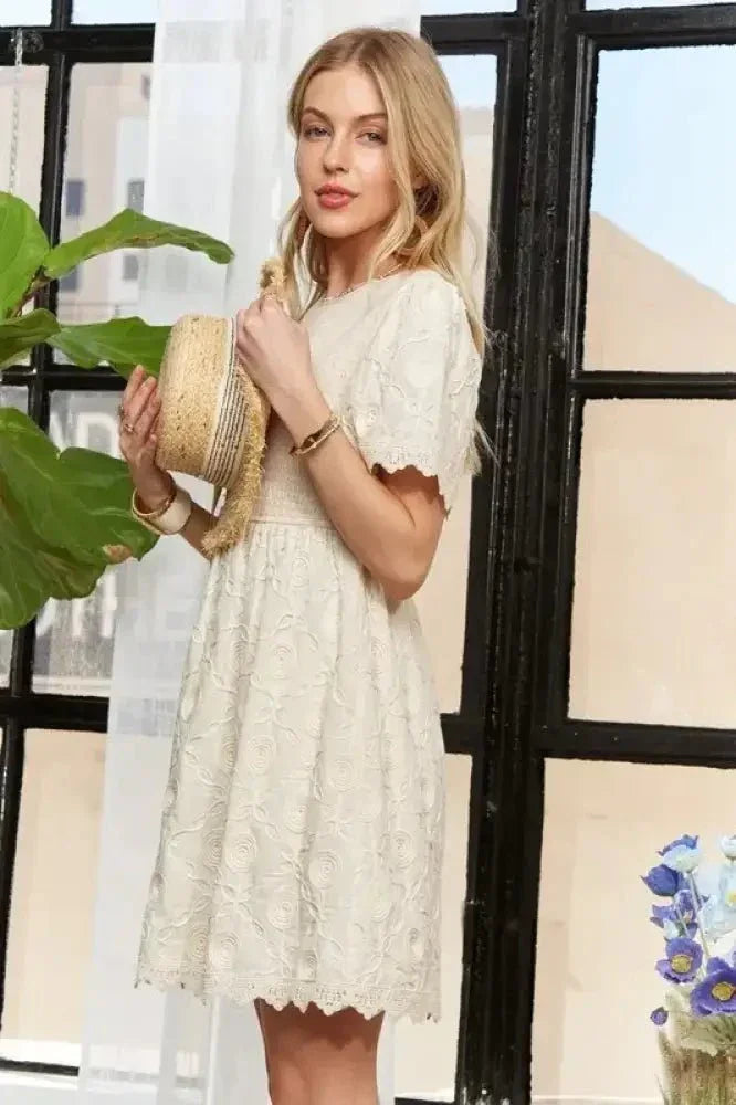 ADORA Rround Neck Crinkle Babydoll Dress - Update AvenueTrendsi100100210321302100100210321302acef44e972074527a06b1485672c755f - Max - OriginBEIGE