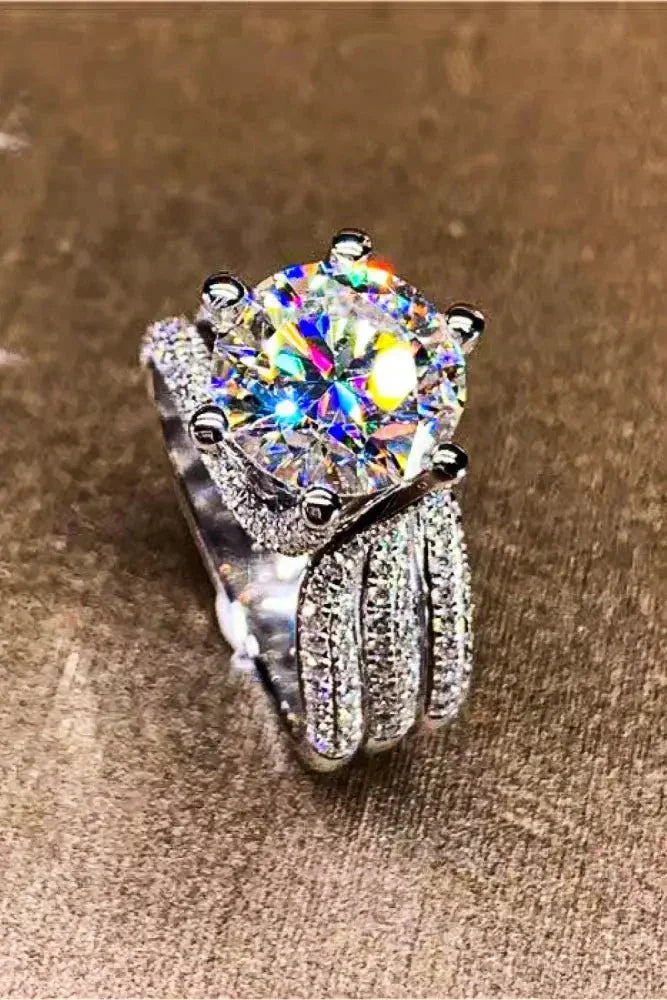 Adored 3 Carat Moissanite Three - Layer Ring - Update AvenueRingTrendsi100100487913063100100487913063Adored 3 Carat Moissanite Three - Layer RingSilver