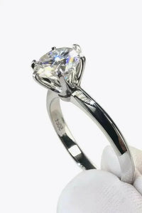 Adored 925 Sterling Silver 3 Carat Moissanite 6 - Prong Ring - Update AvenueRingTrendsi100100950426578100100950426578Adored 925 Sterling Silver 3 Carat Moissanite 6 - Prong RingSilver
