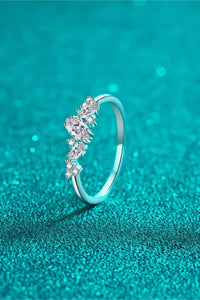 Adored Moissanite Rhodium-Plated Ring