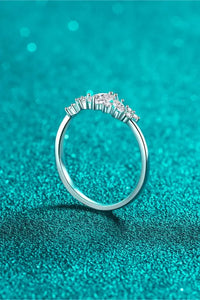 Adored Moissanite Rhodium-Plated Ring