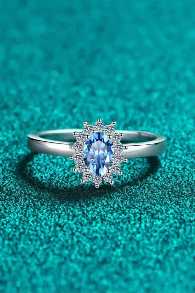 Adored On My Own Moissanite Ring - Update AvenueRingTrendsi101300953154548101300953154548Adored On My Own Moissanite RingBlue