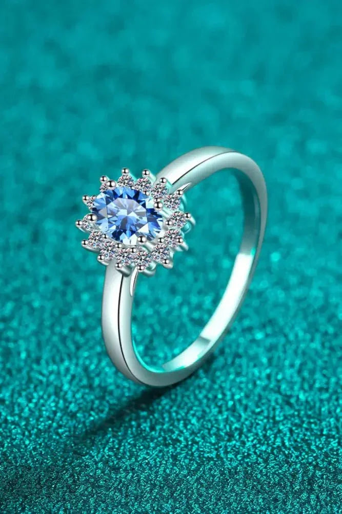 Adored On My Own Moissanite Ring - Update AvenueRingTrendsi101300953154548101300953154548Adored On My Own Moissanite RingBlue