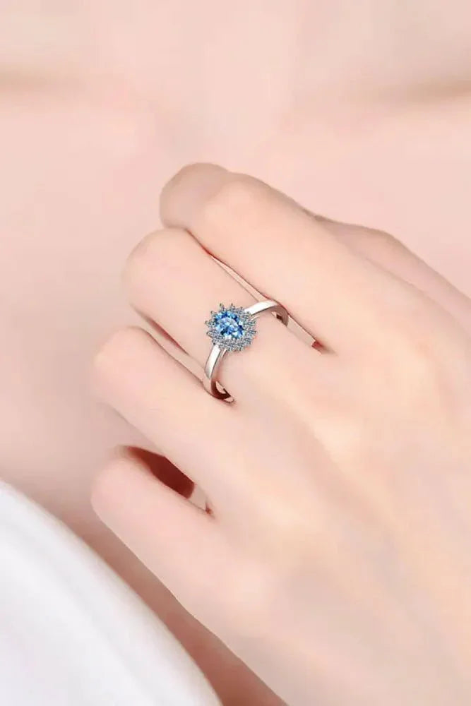 Adored On My Own Moissanite Ring - Update AvenueRingTrendsi101300953154548101300953154548Adored On My Own Moissanite RingBlue