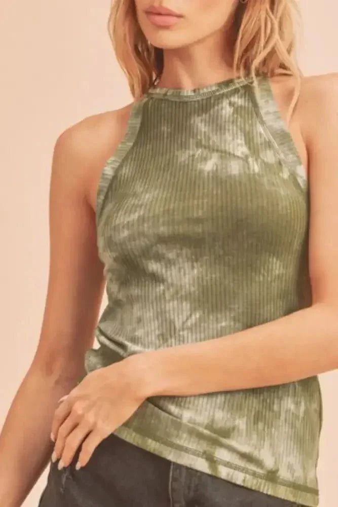 Aemi + Co Ribbed Tie - Dye Round Neck Tank - Update AvenueFestival VibesTrendsi10010031739102510010031739102547303e48 - a646 - 4ed1 - b1c2 - 140cff51c82b - MaxMatcha Green