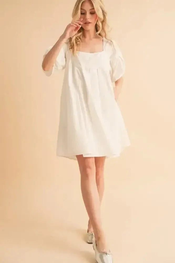 Aemi + Co Square Neck Babydoll Dress with Pockets - Update AvenueEffortless Elegance: DressesTrendsi1001003228614761001003228614769b623b53056e47e2a79937c2fd7b1a47 - Max - OriginWhite