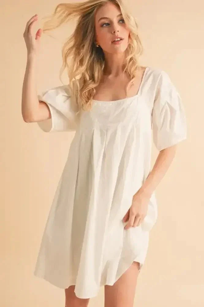 Aemi + Co Square Neck Babydoll Dress with Pockets - Update AvenueEffortless Elegance: DressesTrendsi100100322861476100100322861476d1c7f5ff181941159dbe77a5dc754e6d - Max - OriginWhite