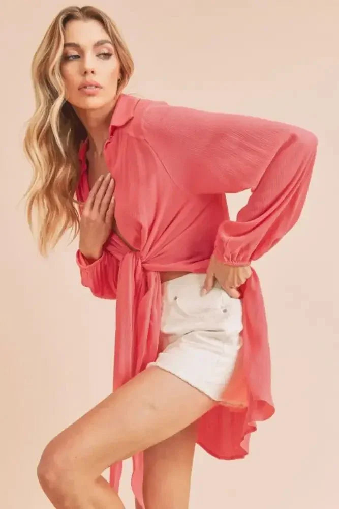 Aemi + Co Tied Collared Neck Long Sleeve Top - Update AvenueFestival VibesTrendsi100100698651743100100698651743ad0dcab8 - 24ba - 4030 - b0aa - 9372df761b98 - MaxStrawberry