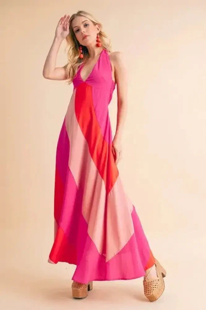 Aemi+Co Color Block Sleeveless Maxi Dress - Update AvenueEffortless Elegance: DressesTrendsi10010042699112610010042699112644a525e3f2e44d0daa9b8d85ed512388 - Max - OriginPINK COMBO