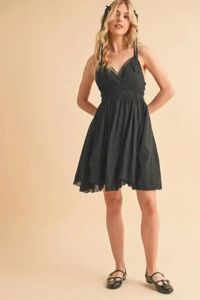 Aemi+Co Lace Detail Mini Cami Dress - Update AvenueEffortless Elegance: DressesTrendsi1001000890212101001000890212106d5b53d82353457280d8aa837c33f705 - Max - OriginBLACK