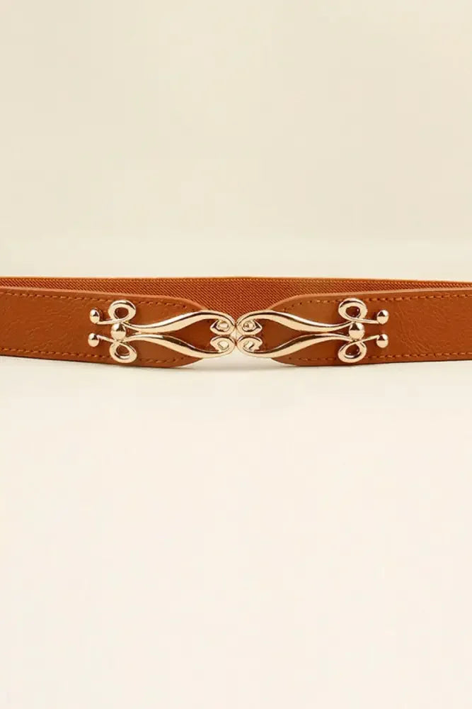 Alloy Buckle Elastic Belt