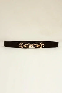 Alloy Buckle Elastic Belt