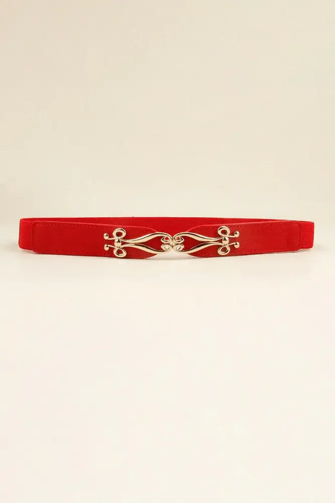 Alloy Buckle Elastic Belt