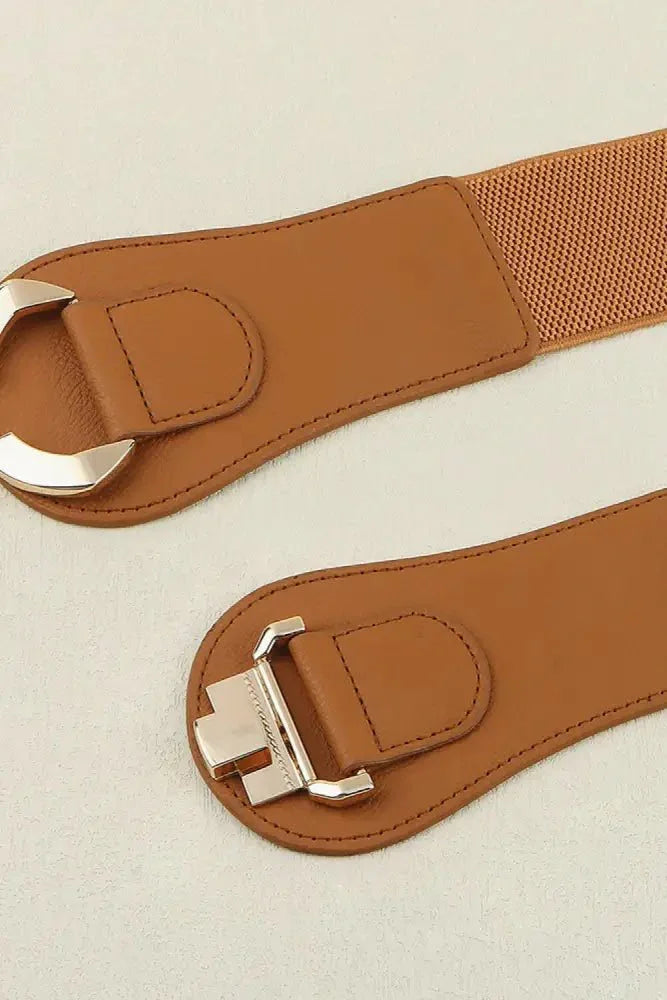 Alloy Buckle Elastic Belt - Update AvenueTrendsi100100499147978100100499147978Alloy Buckle Elastic BeltCaramel