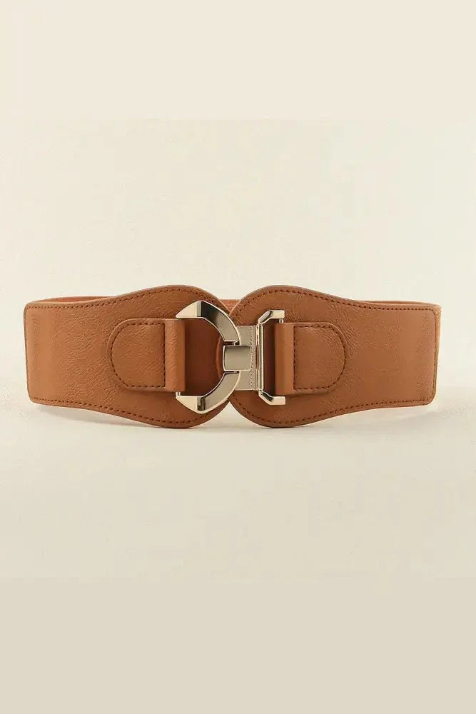 Alloy Buckle Elastic Belt - Update AvenueTrendsi100100499147978100100499147978Alloy Buckle Elastic BeltCaramel