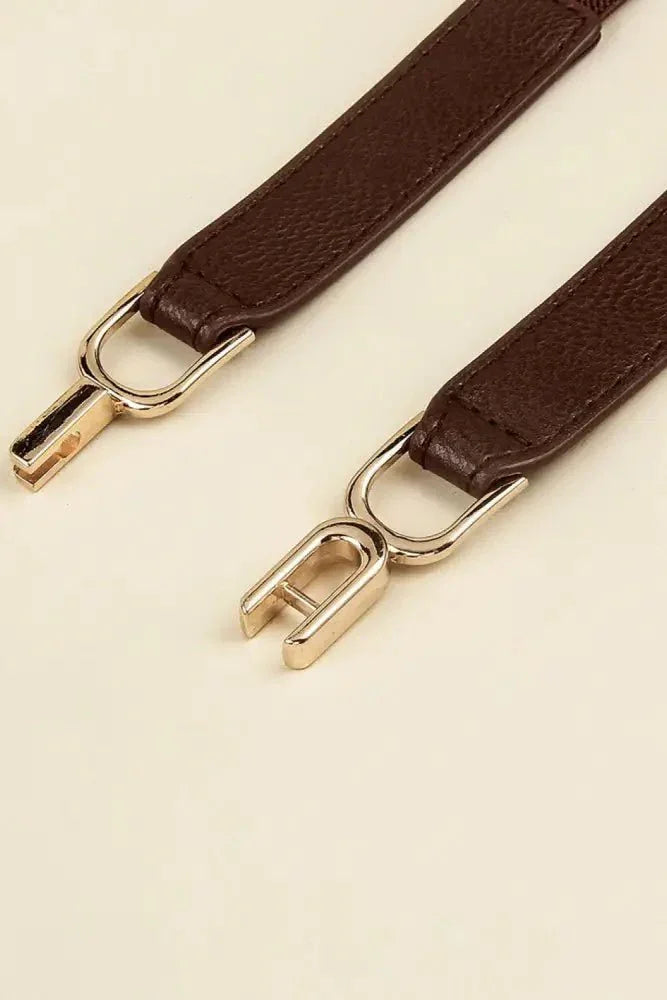 Alloy Buckle Elastic Belt - Update AvenueTrendsi101300099343409101300099343409Alloy Buckle Elastic BeltMocha