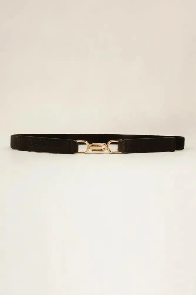 Alloy Buckle Elastic Belt - Update AvenueTrendsi101300099346032101300099346032Alloy Buckle Elastic BeltBlack