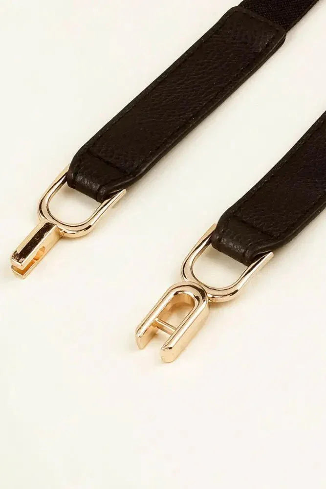 Alloy Buckle Elastic Belt - Update AvenueTrendsi101300099346032101300099346032Alloy Buckle Elastic BeltBlack