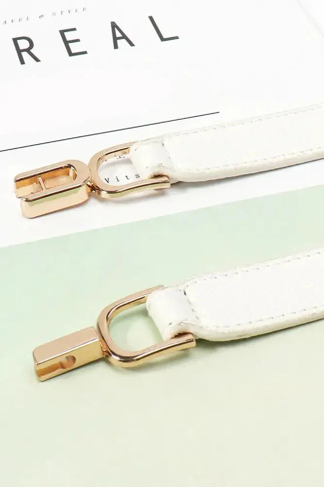 Alloy Buckle Elastic Belt - Update AvenueTrendsi101300099348322101300099348322Alloy Buckle Elastic BeltWhite
