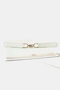 Alloy Buckle Elastic Belt - Update AvenueTrendsi101300099348322101300099348322Alloy Buckle Elastic BeltWhite