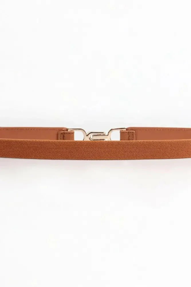 Alloy Buckle Elastic Belt - Update AvenueTrendsi101300099349816101300099349816Alloy Buckle Elastic BeltCaramel