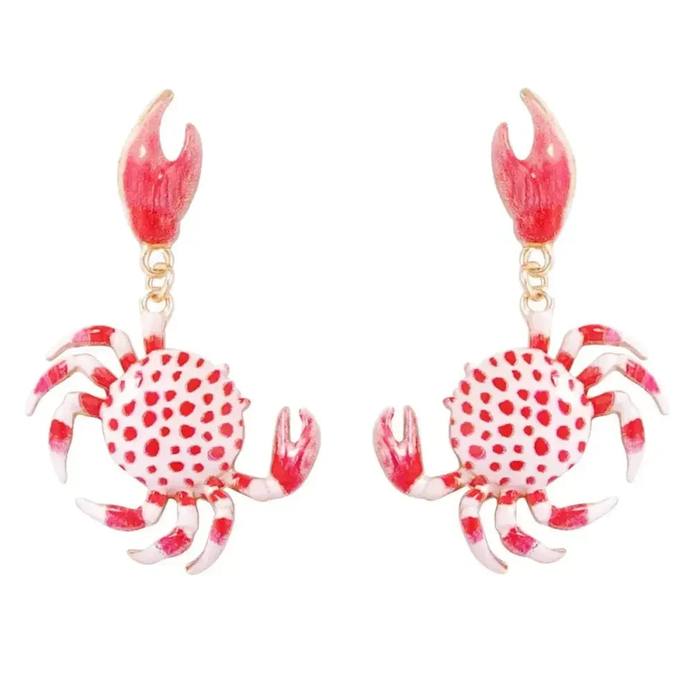 Alloy Crab-Shaped Earrings