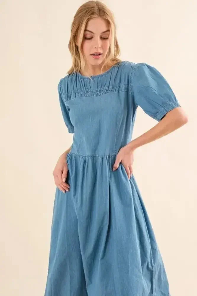 And The Why Full Size Washed Chambray Midi Dress Plus Size - Update AvenueEffortless Elegance: DressesTrendsi1001008437319001001008437319007c6d1ec072e4404f87adb4c1980d8e1b - Max - OriginDenim Blue