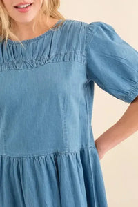 And The Why Full Size Washed Chambray Midi Dress Plus Size - Update AvenueEffortless Elegance: DressesTrendsi100100843731900100100843731900d3fc6c06833f4617a0bba2dd5695c18a - Max - OriginDenim Blue
