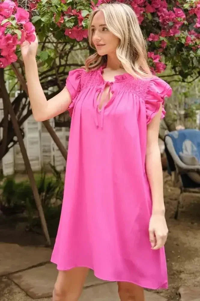 And The Why Ruffle Shoulder Smocked Detailed Dress - Update AvenueEffortless Elegance: DressesTrendsi10010034114129810010034114129880027d21328f452586941b0c651e5bad - Max - OriginFuchsia