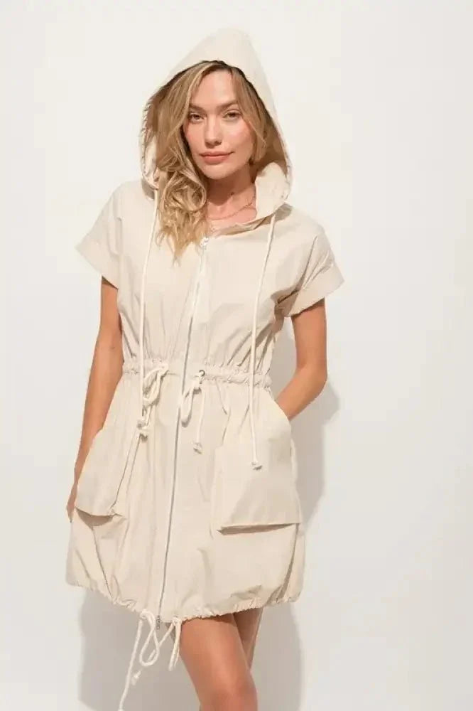And The Why Short Sleeve String Details Hooded Mini Dress - Update AvenueEffortless Elegance: DressesTrendsi100100965961115100100965961115ad54cc4c160e4609ac365a73dc83b2ef - Max - OriginAlmond