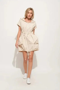 And The Why Short Sleeve String Details Hooded Mini Dress - Update AvenueEffortless Elegance: DressesTrendsi100100965961115100100965961115add015ae060e48e287c83f3c102bcab5 - Max - OriginAlmond