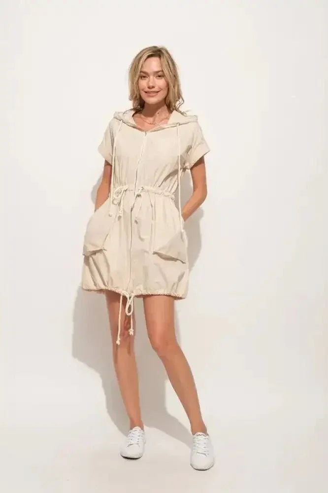 And The Why Short Sleeve String Details Hooded Mini Dress - Update AvenueEffortless Elegance: DressesTrendsi1001009659611151001009659611153e084ca396ee4077b408a517689ae992 - Max - OriginAlmond