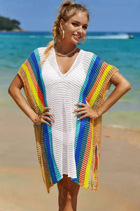 Angel Wings Openwork Striped Slit Knit Cover Up - Update AvenueFestival VibesTrendsi100100119431050100100119431050ba9bad66 - a6f9 - 4b8a - a383 - 5ffbc5b36217 - MaxWhite