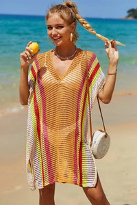 Angel Wings Openwork Striped Slit Knit Cover Up - Update AvenueFestival VibesTrendsi100100119433749100100119433749f3b672a3 - 012e - 449d - 91b6 - 1b830cd4d652 - MaxTangerine