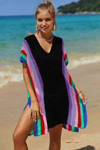 Angel Wings Openwork Striped Slit Knit Cover Up - Update AvenueFestival VibesTrendsi1001001194345161001001194345166d554c2c - 050c - 4714 - b5f7 - 836e5718d250 - MaxBlack