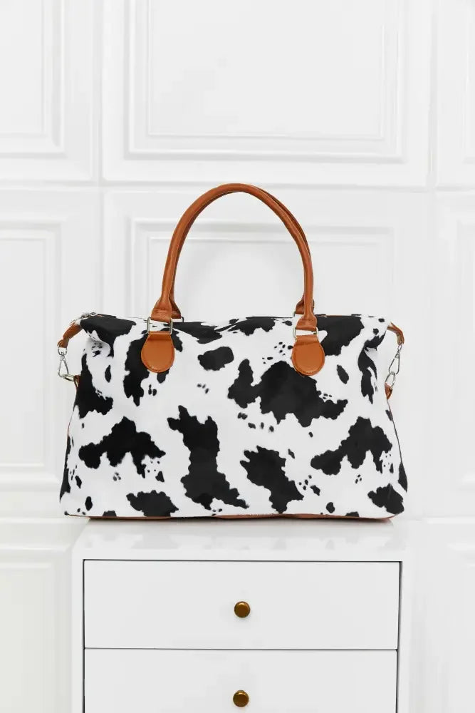 Animal Print Brushed Weekender Bag