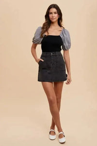 Annie Wear Cargo Denim Mini Skirt - Update AvenueDenim Dresses & SkirtsTrendsi100100012131346100100012131346b8467f2a - e0fa - 4f4d - b004 - 64862497a7f4 - MaxBlack
