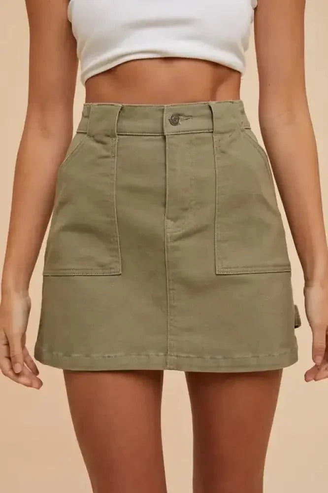 Annie Wear Cargo Denim Mini Skirt - Update AvenueDenim Dresses & SkirtsTrendsi10010046891196310010046891196392a6fc0b - f06d - 411b - 989b - c7ae0356e122 - MaxOlive