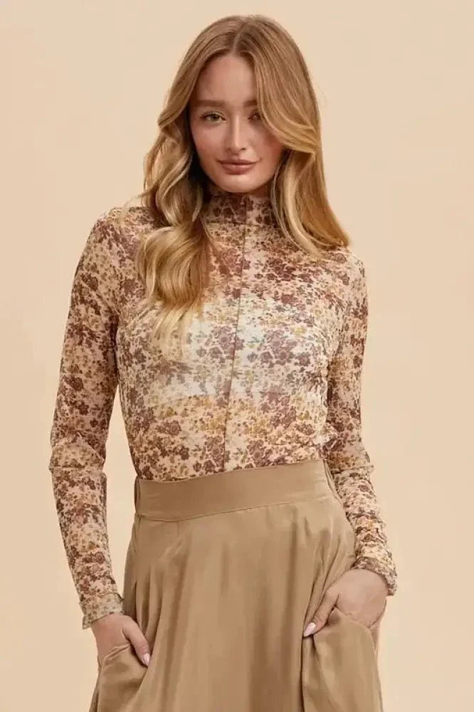 Annie Wear Floral Lettuce Hem Sheer Mesh Top - Update AvenueFestival VibesTrendsi10010022759123610010022759123677d73a81 - f30c - 485a - 9754 - 0e743ae25c38 - MaxIvory/Gold