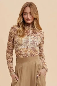 Annie Wear Floral Lettuce Hem Sheer Mesh Top - Update AvenueFestival VibesTrendsi10010022759123610010022759123677d73a81 - f30c - 485a - 9754 - 0e743ae25c38 - MaxIvory/Gold