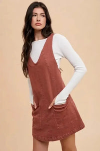 Annie Wear V - Neck Adjustable Strap Denim Overall Dress with Pockets - Update AvenueDenim Dresses & SkirtsTrendsi100100267441022100100267441022ccc5558f - 1481 - 4333 - b6b7 - c09377ec10e0 - MaxRust