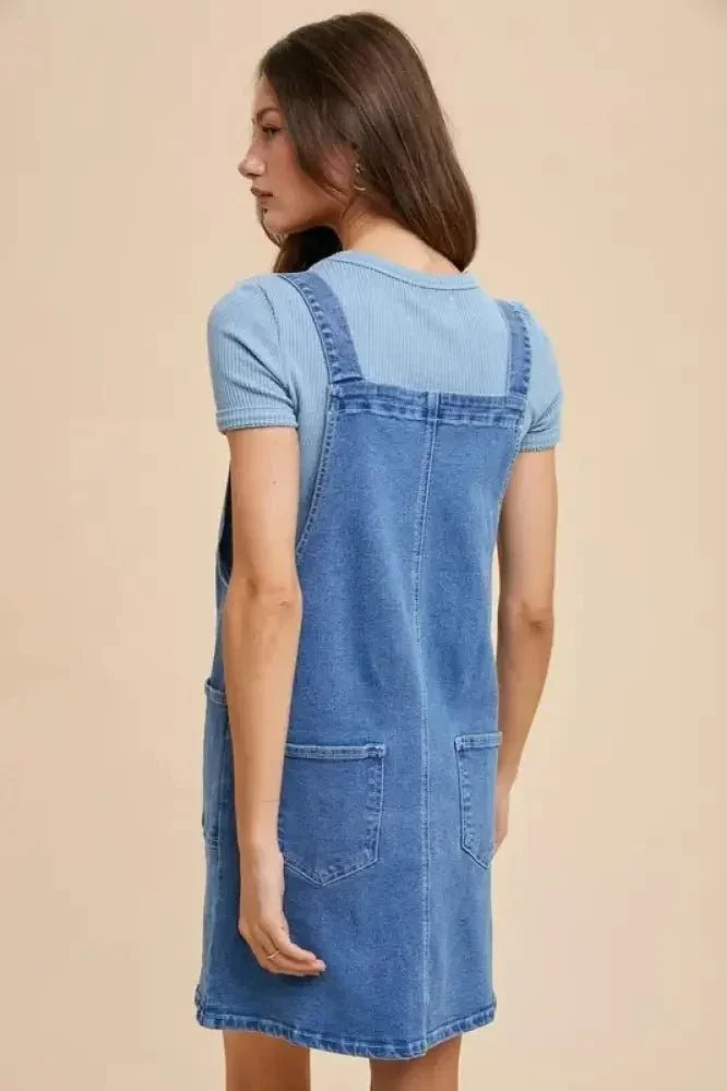 Annie Wear Wide Strap Denim Overall Dress with Pockets - Update AvenueDenim Dresses & SkirtsTrendsi1001000350712691001000350712699eaf206d - 0246 - 4061 - b02a - 579539c5bef7 - MaxIndigo Washed Denim