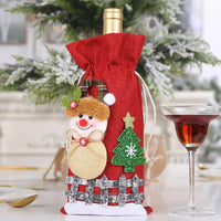 Assorted 2-Piece Christmas Doll Wine Bottle Covers