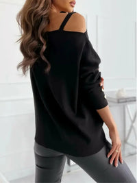 Asymmetrical Neck Buttoned Top - Update AvenueTrendsi10010189239955010010189239955055f66fdda896499db1d7b9a05dfc7c70 - MaxBlack