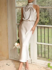 Asymmetrical Ruched Sleeveless Midi Dress - Update AvenueFormal + Evening DressesTrendsi100100273261501100100273261501Asymmetrical Ruched Sleeveless Midi DressApricot