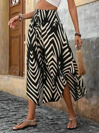 Asymmetrical Smocked Printed Skirt - Update AvenueBoho VibesTrendsi1001009054760761001009054760764bb6c5aa - ec58 - 4c61 - 9794 - bf052699b583 - Max - OriginBlack