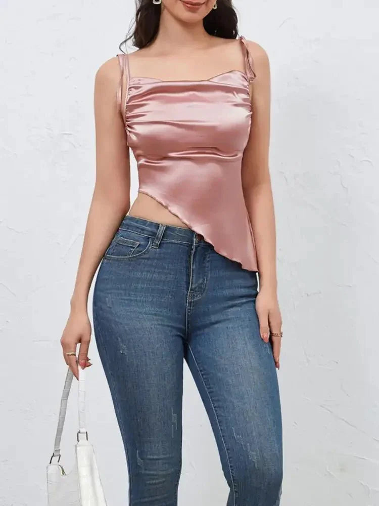 Asymmetrical Tie Shoulder Cami - Update AvenueTrendsi10010035575003010010035575003045ca6c13 - ce0a - 4cff - 9f66 - e5b8b6f602f6 - Max - OriginDusty Pink